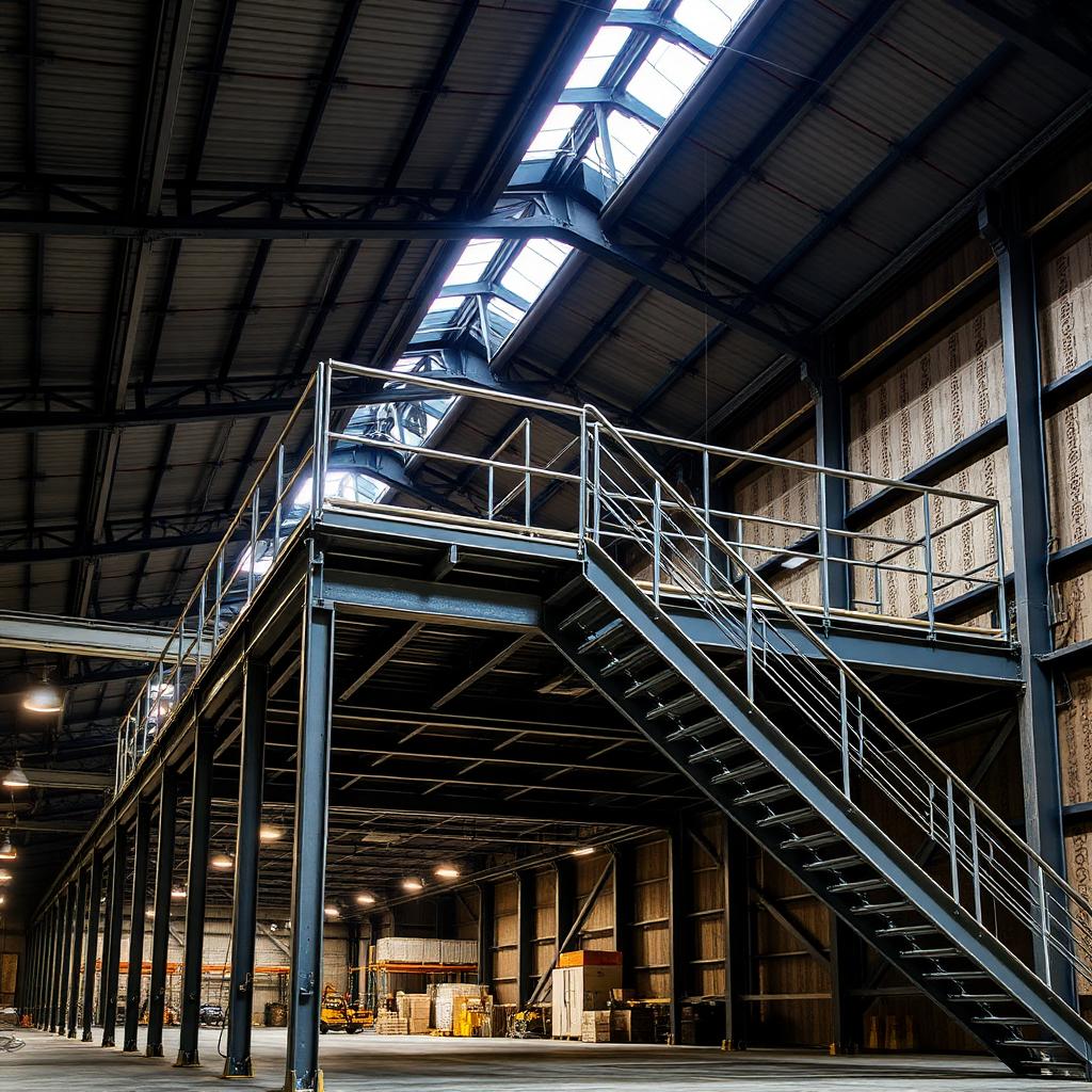 Structură mezanin logistic